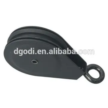 High Quality Nylon Cable Pulley Block with Steel Bracket and Swivel Eyelet