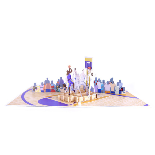 3D kosárlabda játékos üdvözlőlap