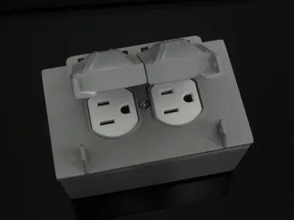 IP66 Protection Level Electric iron floor plug socket box suit for nema receptacle
