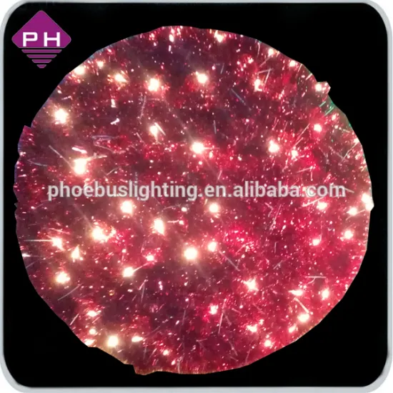 3D tinsel ball 3d deco light