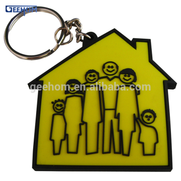 house shaped 3d pvc hanger