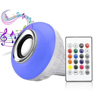 RGB E27 Music Color Changing Light Bulb with Bluetooth Speaker and Remote Control
