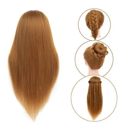Synthetic Mannequin Training Head  For Hairdresser Hair Cut Training Head