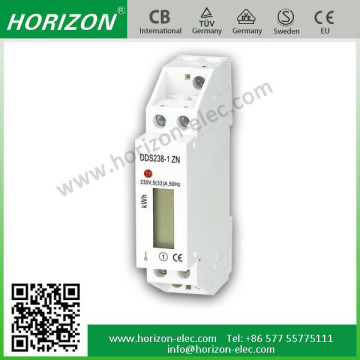 dual tariff energy meter DDS238-1 ZN 1 module 18mm width small size energy meter LCD/Register display