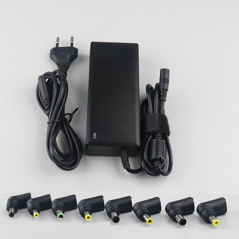 Universal 90W Laptop Adapter with 8 connectors