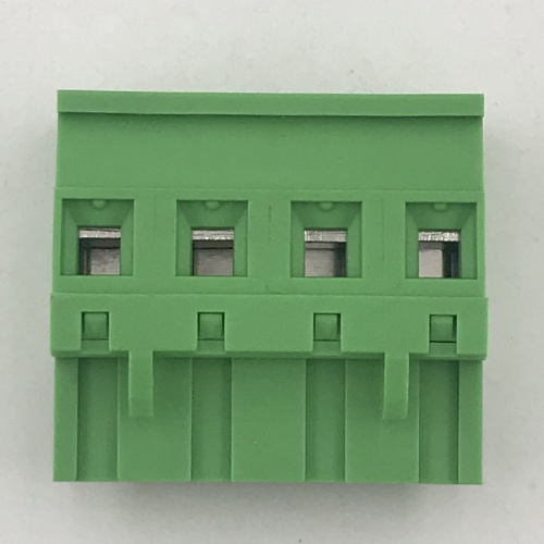 Vertical pluggable female terminal block connector