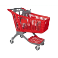 Carrito de compras de plástico para supermercado