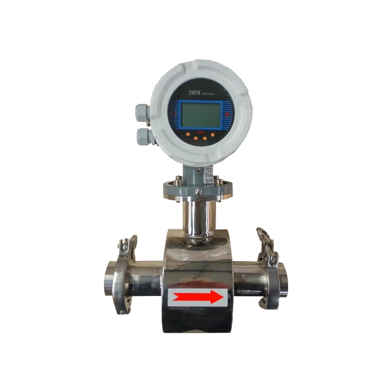Sanitary electromagnetic flowmeter