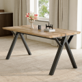 Dining Table with MDF and Black Iron Legs