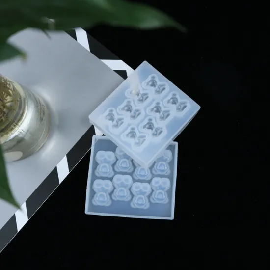 Hot Sale Crystal Clear Epoxy Resin Teddy Bear Mold