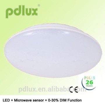 Dimmable, 5.8GHz lighting fixture with microwave sensor