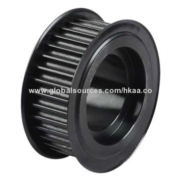 Timing Pulley, Made of Aluminum, Black Anodized, OEM and ODM Orders Welcomed