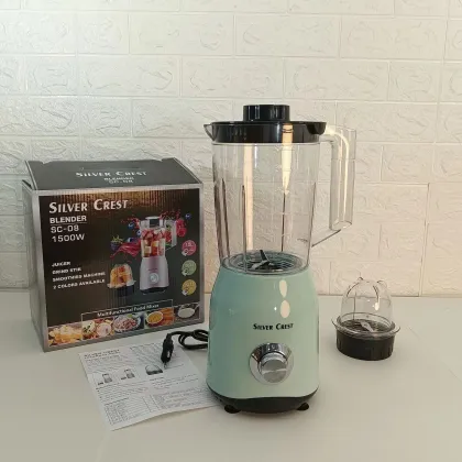 High-Speed 1500W Blender with 1.5L Capacity - Silver Crest Wall-Breaking Machine