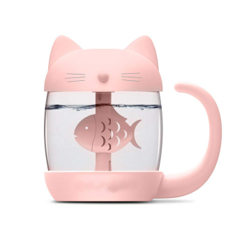 2020 Mini USB Cat Humidifier - 350ml Water Tank & 7-Color Night Light (3-in-1 Gift for Mother's Day & Father's Day)