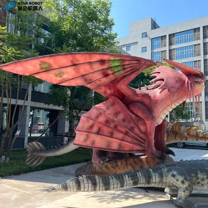 Pink Western Dragon Animatronic for sale