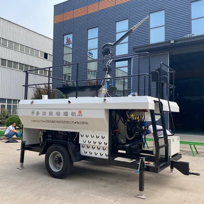 Hydroseeding and Grass Seed Planting with Hydraulic Mulch Seeding Machines