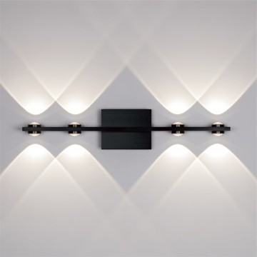 Nordic Luxury 4-Light Black LED Murce pour le salon et la salle de bain