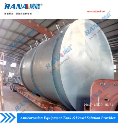 PTFE Lined Vessels for Hydrochloric Acid Storage