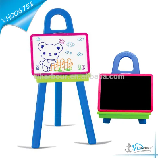 Hot Magnetic White and Black Painting Board Stand