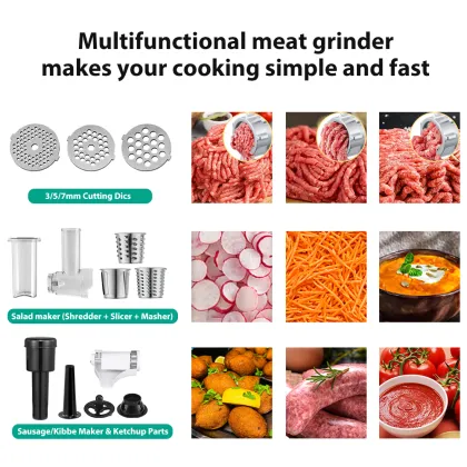 Hot Sale Metal S/S Automatic Mincers Food Mincing Machine Electric Meat Grinder