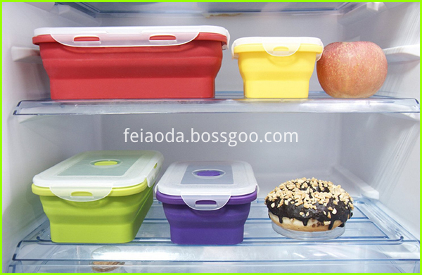 Elegant Fashionable Collapsibel Silicone Food Container Set