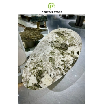 Brazilian Luxury Green Pandora Marble Coffee Table