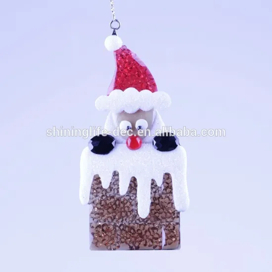 new style Santa in chimney Christmas decoration