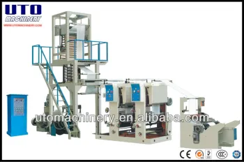 High quality PE plastic film blowing machine and rotogravure printing machine line