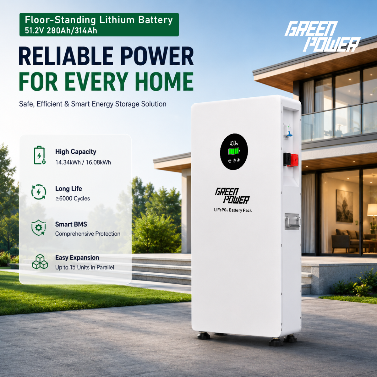 01-GP-51.2v-floor-mounted-lithium-battery-314Ah