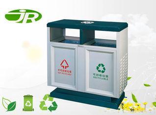 Steel Outdoor Waste Bin Galvanized 80 * 35 * 90 CM Eco-frie