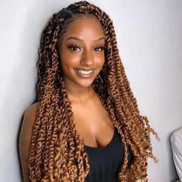 Vigorous Jerry Curl 8 inch Long Synthetic Ombre Kinky Curly Hair Marley Braid Crochet braid Hair Extensions for Black women