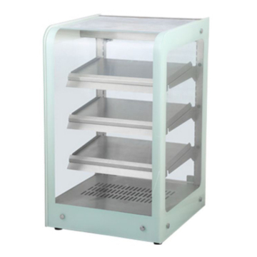 Commercial Glass Food Warming Cabinet with Rear Opening Door