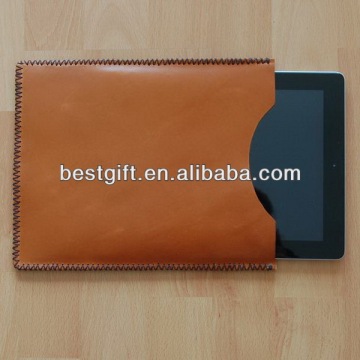 Hot simple design pu leather sleeve for ipad leather cases