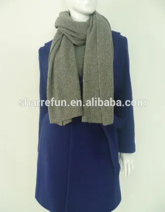 Manufacturer 12gg rib knitting cashmere scarves