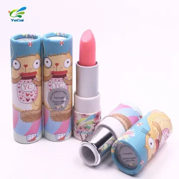 OEM & ODM paper packaging box round lip balm container lipstick paper tube