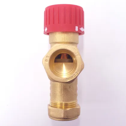 Brass thermostatic mixing valve
