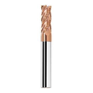 HANDERK 8mm Roughing End Milling Cutter Set: Tungsten Carbide Tools for CNC Applications (HRC55/65)