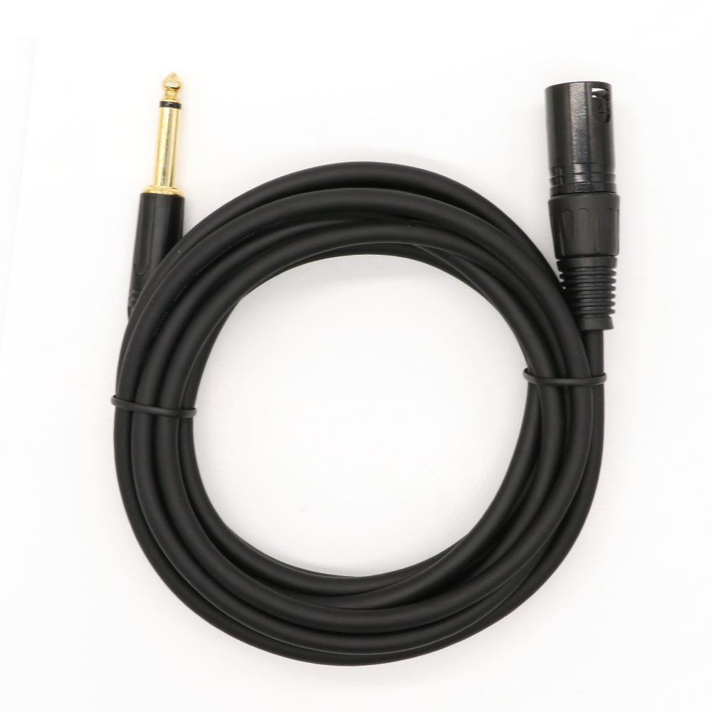 Instrument Cable XLR 3 Pin Plug to 6.35 mm (1/4") Male Mono Jack Plug Mic Cord 1M 1.5M 2M 3M 5M 7.5M 10M 12M 15M for Microphone