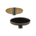 Brosse de cow-boy de dos en bois avec sangle en polyester