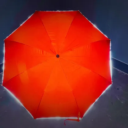 Extra Large Reflective Golf Umbrella: Sun, Rain, Night Safety