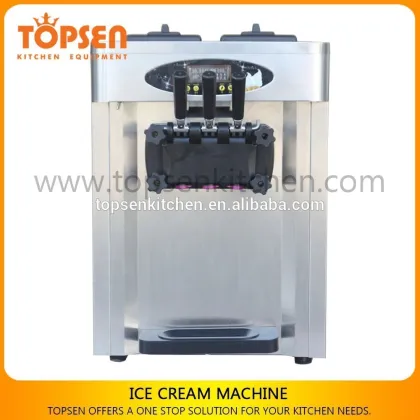 Fast Food Restaurant Soft Ice Cream Pan Ice Cream Machine