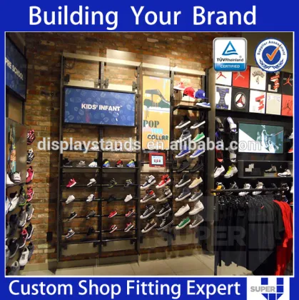 steps display champion sports shoe rack shoe display furniture