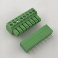 3.5mm ملعب PCB التثبيت 8 طريق كتلة محطة