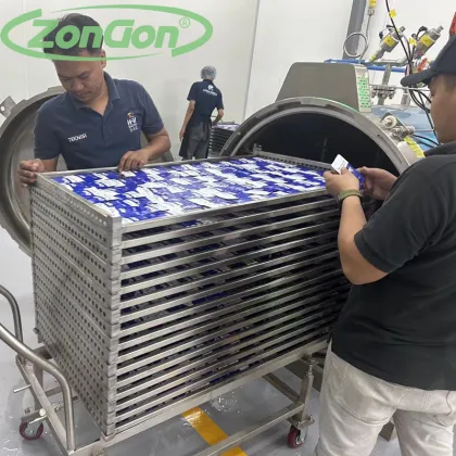 Automatic Pet Food Sterilization Machine with Water Spray Autoclave Retort Technology