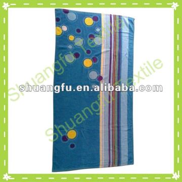 100% cotton active printed sports bath towel