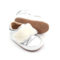 Baby Genuine Cow Leather Sliver Causal Shoes