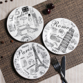 Majlis Makan malam moden Porcelain Set pinggan mangkuk seramik untuk landskap