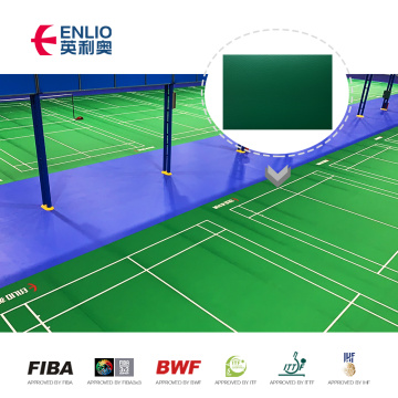 Tapete de badminton de PVC interno para piso do tribunal