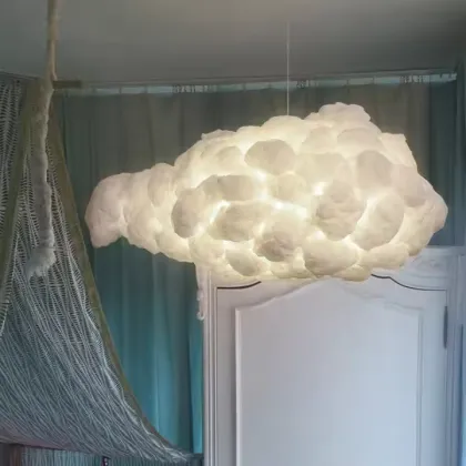JYLIGHTING Modern White Cloud Chandelier Light