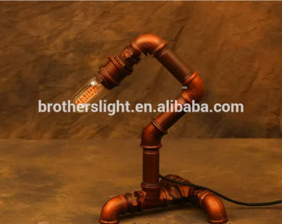 Iron Antique/Vintage Edsion Bulb water-tube type table lamp